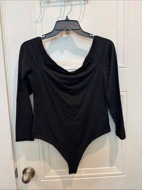 nuuds Black Long Sleeve Bodysuit